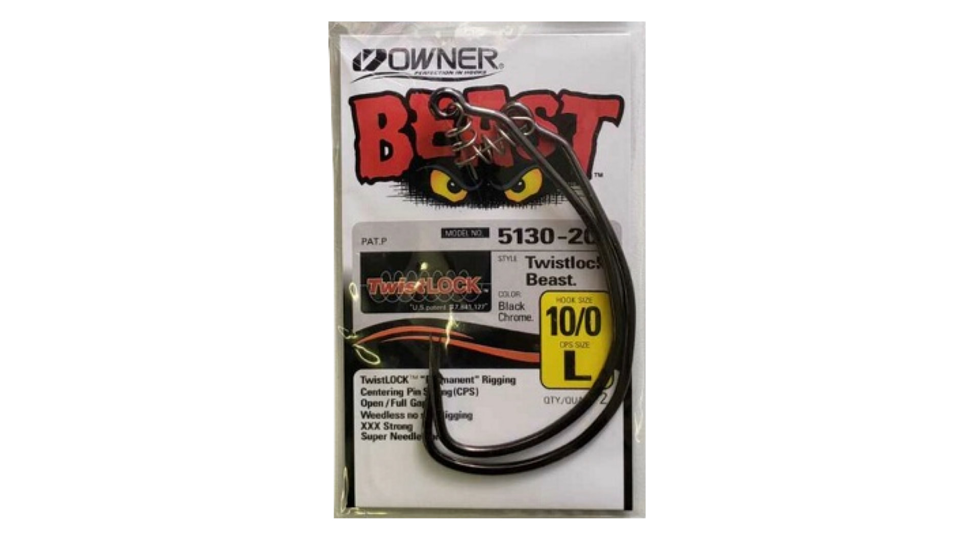 Owner Beast Twistlock 12/0 5130w 3/4oz. - L • Fanatic Pesca